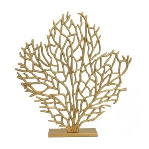 Objets décoratifs dorés au design unique, en aluminium, élégants et classiques, sculpture pour la décoration intérieure - Product Image 5