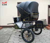 Chariot de chevaux tout-terrain pour marathon, chariot de poney avec abri, vente en gros