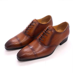 Chaussures Oxford Homme Habillées à Enfiler, Bout Pointu, Style Européen Britannique, Décontractées d'Automne, Antidérapantes, Respirantes, Légères, en Cuir Véritable - Product Image 5