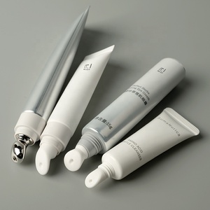 Tubo Personalizzato per Crema Contorno Occhi con Applicatore in Lega di Zinco 10g/15g, Tubo Morbido in Alluminio Laminato Argento per Crema Contorno Occhi - Product Image 3