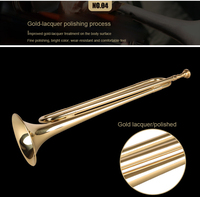Starway Factory Wholesale High Quality Professional Bb Lacquer Gold Plated Trumpet Brass Instruments for Beginner Students