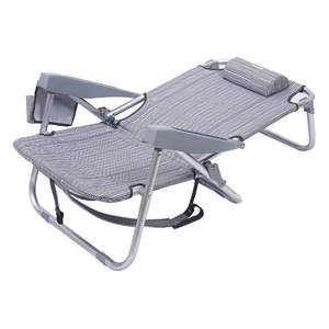 Silla Luna Personalizada para Exteriores, Cómoda, con Almohada Ajustable, Portátil, Ligera, Plegable, de Oxford, para Playa - Product Image 5