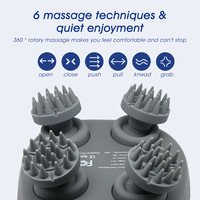 IPX7 appareil de massage du cuir chevelu électrique, étanche, humide ou sec, portable, Mini T K-701C