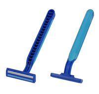 Rasoir jetable Skin Mate à double lame pour aisselles avec bande lubrifiante (5 rasoirs fixés sur une carte boursouflée) rasoir jetable sûr