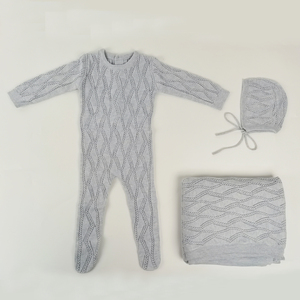 Conjunto <span class=keywords><strong>de</strong></span> <span class=keywords><strong>Ropa</strong></span> para Recién <span class=keywords><strong>Nacido</strong></span>, 3 Piezas, Mamelucos, Bodys, Rompers Lisos, Fabricación Personalizada, Sets <span class=keywords><strong>de</strong></span> Regalo para Bebé - Product Image 2