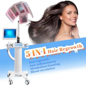 Analyseur de cuir chevelu de thérapie de perte de repousse des cheveux 650nm oxygène galvanique Machine de croissance à haute fréquence - Product Image 1