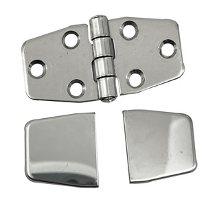Charnière en acier inoxydable ISURE 76x38mm, charnière de surface pour meubles, antirouille, design industriel - Product Image 2