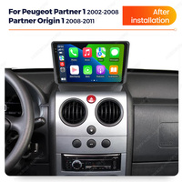 Autoradio Android MEKEDE avec écran tactile 2 Din, WiFi, BT5.0, navigation GPS pour Peugeot Partner Origin Renault