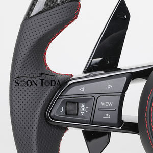 Palette del Cambio Personalizzate in Fibra di Carbonio Nero Lucido per <span class=keywords><strong>Audi</strong></span> R8 B6 B8 B9 A3 A4 A5 A6 C7 SQ5 Q3 Q5 Q7 RS3 8V RS4 RS6 RS7 TT RS - Product Image 3