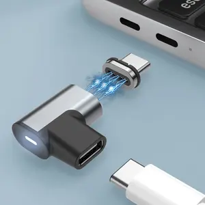 90度快速充电磁性Usb 3.1 C型电缆-C型OTG转换器适配器