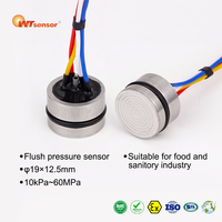 Nanjing Wotian PC10P Composant de détection anti-colmatage pour cellule de pression, en pâte adhésive, en acier inoxydable 316L, 19mm, pour applications en usine