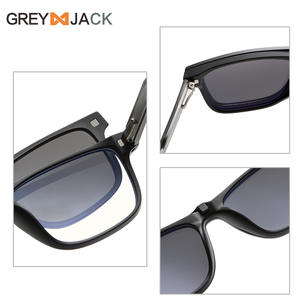 Lunettes de soleil Grey Jack, monture TR90, verres TAC, UV400, charnières à ressort, unisexe, bleu - Product Image 2