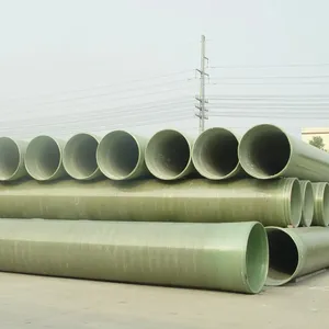 High Strength Round Glass Fiber Reinforced Plastic Underground Drainage Pipe Corrosion Resistant Frp Motar Pipe