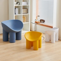 Tabouret de salon, de chambre à coucher ou de salle de séjour, en forme de pattes d'éléphant colorées, de dessin animé, écologique, imperméable et durable, très vendu