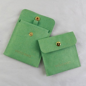 Bolsa de Terciopelo Personalizada con Logotipo para Regalo de Joyería, con Logotipo y Almohadillas de Inserción, Bolsa de Microfibra Tipo Sobre para Joyería - Product Image 3