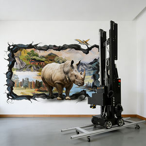 เครื่องพิมพ์ฉลากติดผนังแบบมีล้อ LC-A2 ความละเอียดสูง 2.2 ม./2.5 ม./3.2 ม. วาดภาพอัตโนมัติ หมึก UV แบบพกพา Dx7 Xp600 Flex Egg - Product Image 1