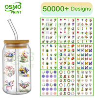 Osmo Factory - Más de 5000 diseños de letras A-Z y números, calcomanías UV DTF A5 Kiss Cut, calcomanías UV DTF para cubiertas de diarios A5, calcomanías para cuadernos.