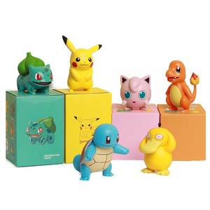 Figuras de Acción de Pokémon: Pikachu, Squirtle, Charmander, Psyduck, <span class=keywords><strong>Jigglypuff</strong></span>, Estatuas de Anime para Colección y Decoración - Product Image 1