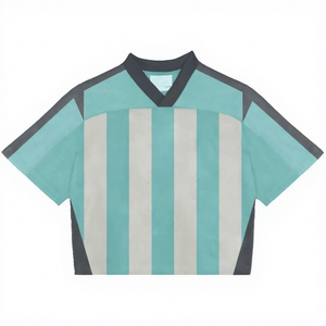 เสื้อยืดคอกลมผ้าเจอร์ซีย์ตาข่ายระบายอากาศได้ดี ย้อมสี 100% ผ้าฝ้าย สำหรับผู้หญิงไซส์ใหญ่ หมายเลข 24 สีเขียวทอง สไตล์ลำลอง - Product Image 3