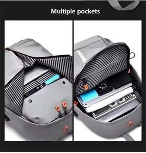 Mochila de moda para ordenador portátil de negocios de gran capacidad, mochila impermeable para hombres - Product Image 5