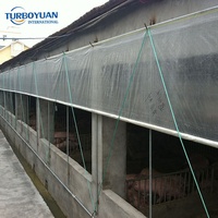 Toiles en HDPE tissées renforcées anti-UV avec bord renforcé transparent et œillets pour la coupe de serres agricoles