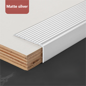 Alüminyum alaşımlı merdiven <span class=keywords><strong>Nosing</strong></span> sağ açılı kaymaz adım kenar döşeme kiremit mermer Metal merdiven için ağır sırt kapağı - Product Image 4