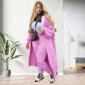 Cárdigan Cálido de Invierno, Abrigos Largos de Felpa para Mujer, a la Moda - Product Image 5