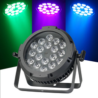 18x18W RGBWA UV 6in1 18x18 IP65 Étanche Extérieur DMX Son Activé Plat Mince LED Par lumière