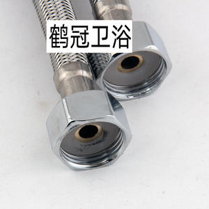 Tuyau de robinet tressé en acier inoxydable Crane Crown, tuyau d'arrivée flexible de 1/2 pouce pour connexion d'eau chaude et froide - Product Image 4