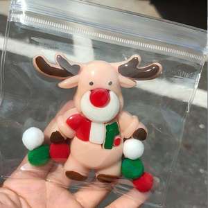 Jouet sensoriel en TPR souple en forme de renne de Noël, anti-stress, pour soulager l'anxiété, jouet à manipuler pour les enfants de 2 à 4 ans, cadeau de fête - Product Image 1