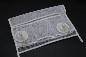 Cesta de almacenamiento de ropa para niños, juguetes de <span class=keywords><strong>baño</strong></span> para bebés, organizador de red, bolsa organizadora de cosas colgantes de malla con ventosa - Product Image 3