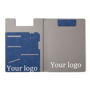 Custom Office Supplies Stationery <b>A4</b> Document Multi Card Slots Leather Portfolio <b>File</b> Folder - Product Image 2