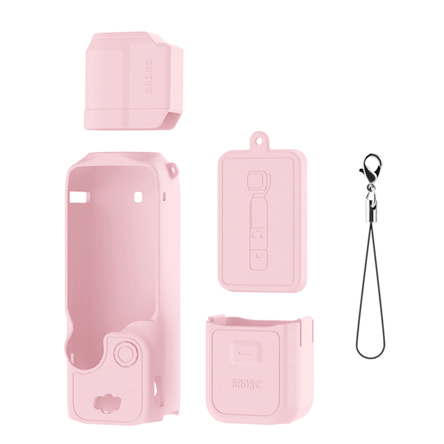 Solid Color Silicone Protective Case for Action Sports Camera Pocket3 Anti-Collision Scratch-Proof Hand-Held Pan-Tilt Body Case