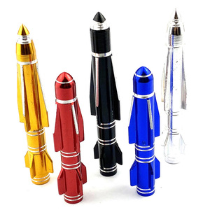 Aluminum Alloy Rocket Shaped Valve <b>Cap</b> Colorful <b>Car</b> Tire <b>Dust</b> Cover Universal Fit - Product Image 1