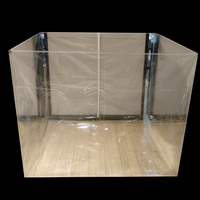 D1001A Emballage personnalisé recyclable transparent à fond carré pour couette, écran de sérigraphie, projecteur, montre connectée