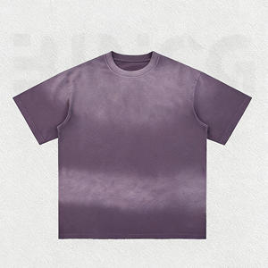 T-shirt en coton 100% solide de qualité supérieure, style vintage, pour homme, doux, respirant, 220g, coupe classique, manches courtes, streetwear décontracté hip-hop - Product Image 4