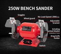 KAFUWELL PA5431 Meuleuse d'établi électrique mini légère à vitesse variable 150 mm 250 W 2980 tr/min Qualité industrielle et bricolage Recherche d'agents