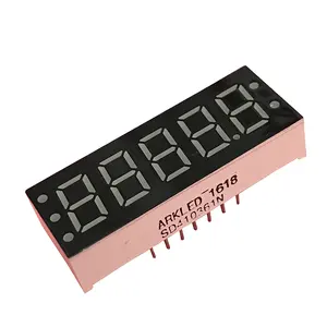 Professional made high definition low Price 0.36 inch red 5 digit 7 segment led display