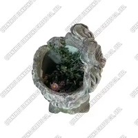 Dekorasi tanaman dalam ruangan luar ruangan Pot bunga taman patung tokoh Resin Fashion