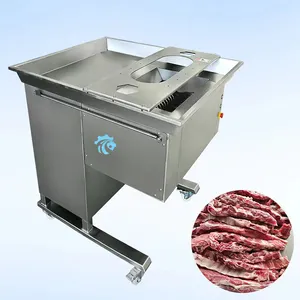 Industriële Automatische Vleessnijder Varkensribben Kubussnijder Voor Verse Lamskoteletten En Rundvleessnijmachine Voor Vleesblokjes