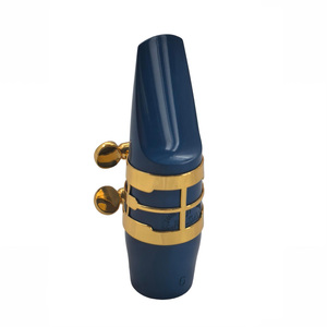 Boquilla para Saxofón Alto Eastern Music EMA45, de Ebonita Azul, Goma Dura, con Baffle Alto, para <span class=keywords><strong>Jazz</strong></span>, Número 6 #   7 # - Product Image 4