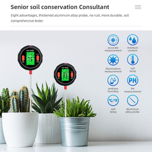 Alat Ukur Tanah Digital 5 in 1: Pengukur Kelembaban, Suhu, Keasaman, Alkali, dan pH Tanah - Product Image 6