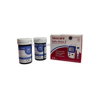 แผ่นทดสอบน้ำตาลในเลือด ราคา คุณภาพ ปลอดภัย Accu2 <span class=keywords><strong>Sinocare</strong></span> - Product Image 2