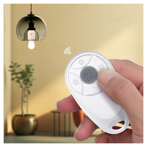 מנורת e26 e27 מנורת בסיס עגול עגול אור פלסטיק שקע מנורת 5a תקרה 5a תקרה עם שלט רחוק עבור אורות 500w - Product Image 3