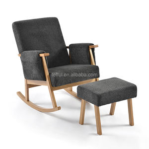 Silla de lactancia ergonómica con reposapiés para la habitación del bebé, para una lactancia suave del recién nacido - Product Image 1