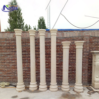 Nouvelles Colonnes Rondes en Granit et Marbre, Modèle 2026, Piliers Romains Carrés Sculptés dans la Pierre pour l'Aménagement Extérieur de Maisons et Villas