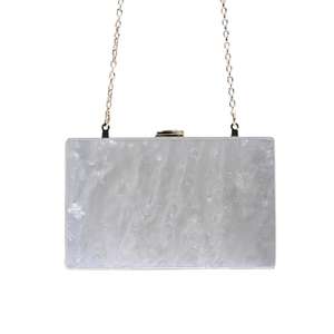 Mode Frauen Perle Weiß Braut Handtasche Acryl Abend tasche Hochzeit Clutch Geldbörse Für Brautjungfer - Product Image 3