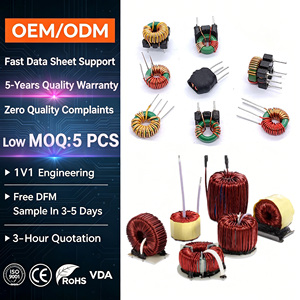 Inducteur toroïdal à noyau de ferrite OEM à courant élevé et à vitesse rapide BPXQ-29, Q élevé (>80) pour onduleurs haute puissance/charge de véhicules électriques, certifié <span class=keywords><strong>CE</strong></span> - Product Image 1