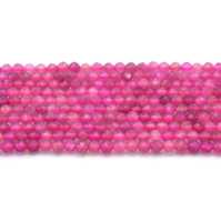 Pierres précieuses naturelles, pièces, petites perles à facettes, rouge, corindon, rubis, Tourmaline, pour la fabrication de colliers, DIY, vente en gros