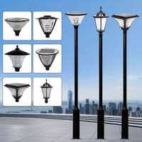 Lampadaires solaires commerciaux LED étanches IP65 pour extérieur, fabriqués à Guzhen, Zhongshan